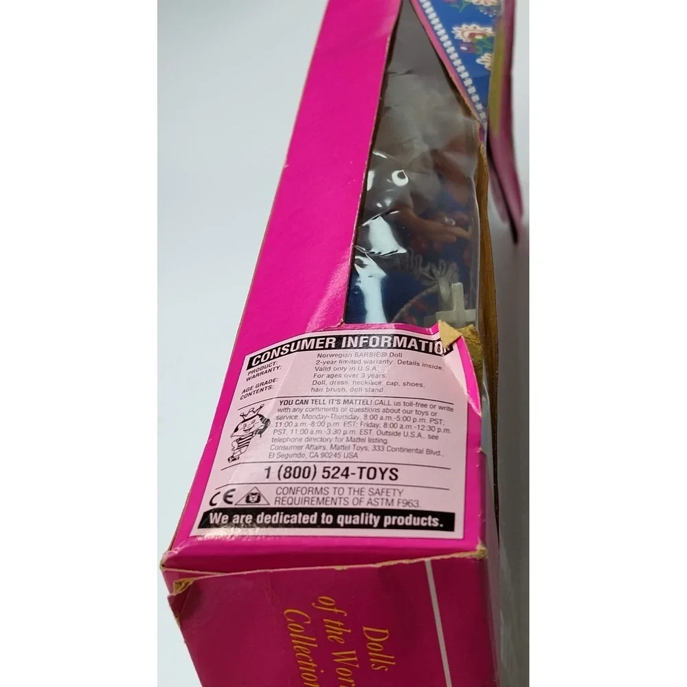 Barbie Norwegian‎ Dolls of World 1995 Mattel Vintage Some Changed B31.5GA1057
